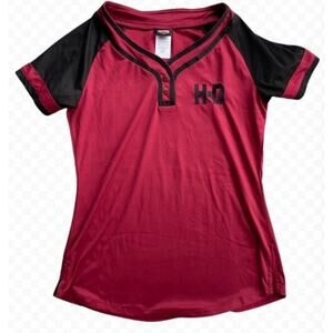 Harley-Davidson Stillwater OK Women's Short Sleeve Baseball Tee T-Shirt - Size L